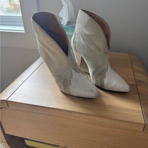 Isabel Marant Cream Heeled Boots size 37